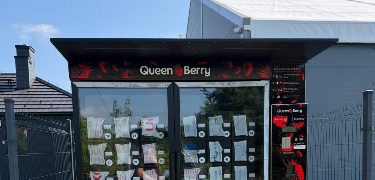 Świeże truskawki premium 24/7 – Rusza nasz pilotażowy Truskawkomat Queen Berry!